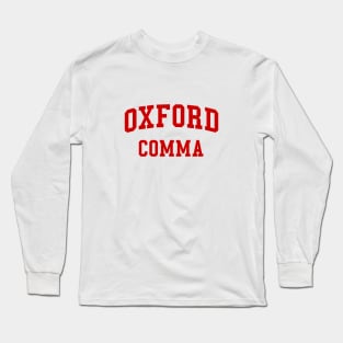 Oxford Comma Long Sleeve T-Shirt